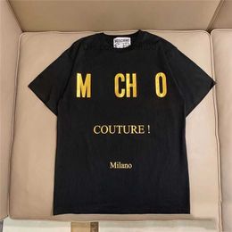 Men's T-Shirts Italy brands comfort colors t shirts plush bear letter Graphic print leisure Fashion durable quality Mens womans Clothing tee tops Z23628
