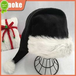 New 75cm Plush Long Merry Christmas Hat Cosplay Costume Santa Claus Cap For Adult Gift New Year Christmas Decoration 2023