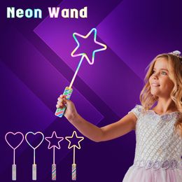 Other Event Party Supplies Star LED Neon Party Lights Flashing Light Up Wand Toy Cheering Heart-shaped Glow Neon Signs Light 230627