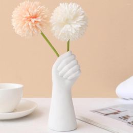 Vases Hand-shape Creative Vase Pen Container Flower Arrangement Bottle Home Decor Nordic Style For Dining Table Office Supplies