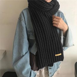 Scarves Womens Warm Scarf Knitted Fashion Soft Woollen Thickening Wrap Scarve 180CM