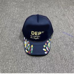 Designer depts hats Bend Wave Caps Male Hip Hop Visor Mesh Male Femelle Cross Punk Baseball dept cap no box