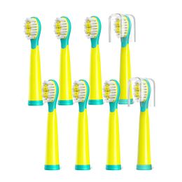 Toothbrush Fairywill Sonic Electric Child Soft Toothbrushes Replacement Heads 48 Sets for FW2001 Head 230627