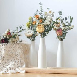 Dried Flowers Mini Eucalyptus Rose Daisy Bouquet Fleur Home Party Room Decor Table Desk Decoration Wedding Gifts for Guests