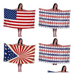 Towel Home Textiles Microfiber Beach American Flag Bath Towels Digital Printing Sunsn Soft Absorbent Various Patterns Lt188 Drop Del Dhva7