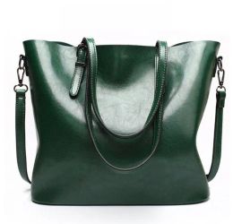 Women Handbags Purses PU Leather Shoulder Bags Large Capacity Totes Bag Casual High Quality Handbag Purse green