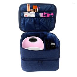 Storage Bags Nail Enamel Bag Polyester Fingernail Polish Case Lipstick Travel Tools For Led Family Manicures