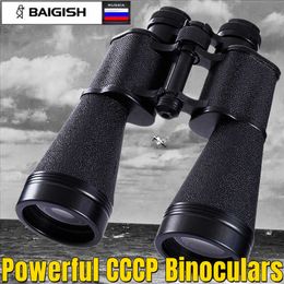 Telescope Binoculars Russia Powerful Binoculars Professional HD Baigish Military Tescope Lll Night Vision Russian Optical Glass Binoculos Monoculos HKD230627