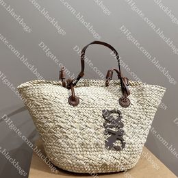 Beach Bag Designer Woven Handbag For Women Large Capacity Totes Fashion Travel Vacation Shoulder Bag