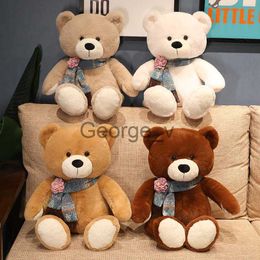 Stuffed Plush Animals 40cm60cm80cm Cute Scarf Teddy Bear Plush Toy Soft Stuffed Toys Kawaii Xmas Birthday Gift for Girls Boys Kids Children J230628