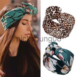 Bandanas New Printed Wire Hairband Yoga Headband Sweat Absorbing Women's Wide Brimmed Scarf Headdress Lady Tyre Fashion Hair Towel Girls x0628