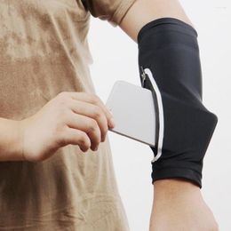 Knee Pads Outdoor Sport 1Pc Armband Bag Sun Protection Flexible High Elasticity Zipper Design Mobile Phone For Cycling