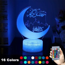 Night Lights for Mubarak EID Home Islam Muslim Ramadan Lamp Decoration Party Gifts HKD230628