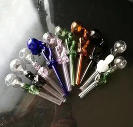 Glass Smoking Pipes Manufacture Hand-blown hookah Bongs Mixed Colourful Beauty Braised Pot