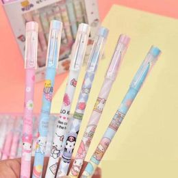 Pens 72 pcs/lot Creative Cat Dog Erasable Gel Pen Cute 0.5mm Signature Pens Promotional Gift Office School Supplies wholesale