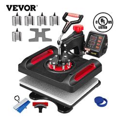 Embossing VEVOR Heat Press Machine Sublimation Kit 15 X 12 Inch 11 In 1 Double Tube Heating Transfer for Mugs Phone Case Cups Plate Print