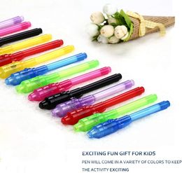 Markers 20 Pcs Invisible Disappearing Magic Pen Marking Secret Spy Information with Uv Light Fun Activity Suitable for Children's Partie