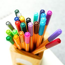 Pens 25pcs Stabilo 88 Gel Pen Color Hook Pen Student Painting Coloring Graffiti Sketch Color Pen Gel Pen 0.4mm Office Accessories