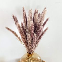 Decorative Flowers 45cm 10PCS Pampas Grass Reed Wedding Decoration Home Bedroom Accessories Guide Po PropBackground