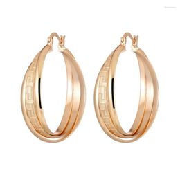 Hoop Earrings Arrival Vintage Multi Layers Great Wall Gold Color Earring Women Jewelry Gift ZK40