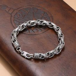 Link Bracelets China-Chic Womens And Women's Embossed Bracelet Made Of Old Fashionable Fashion People's Jewellery Ethnic Minorit