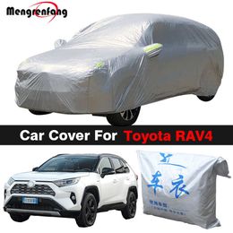 Covers Car SUV Outdoor Sun Shade AntiUV Snow Rain Ice Resistant Cover Dustproof For Toyota RAV4 RAV 4HKD230628