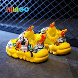 Sneakers Bebek Yürümeye Başlayan Ayakkabı Erkekler Kızlar Için Nefes Örgü Küçük Çocuklar Rahat Sneakers kaymaz Çocuk Spor Ayakkabı tenis Boyutu 22-30 230627