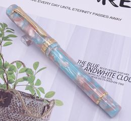 Pens LIY (Live In You) Mountain Series Resin Celluloid Fountain Pen Schmidt Fine Nib Converter Awesome Writing Pen CollectionXixia