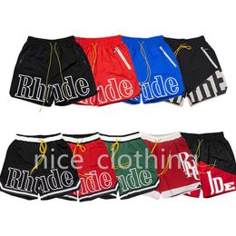 Mens Rhude Shorts Designer Short Pants Womens Sports Sweatpant Summer Beach Shorts Gym Fitness Short Pants Loose Oversize Style Trousers high Quality