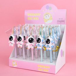 Pens 20 pcs/lot Kawaii Astronaut Pendant Gel Pen Cute 0.5mm Black Ink Neutral Pens Promotional Gift Stationery School Supplies
