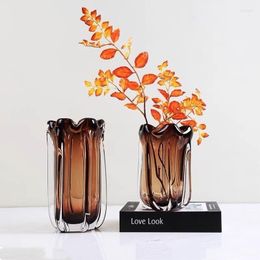 Vases Luxury Creative Glass Crystal Vase Living Room Desk Porch Ornaments