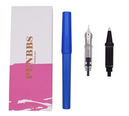 Pens Penbbs 350 Fountain Pen Aluminum Alloy Anode Octagonal Fine Nib Fashion Ink Pen with Gift Case Writing Set for Office Business