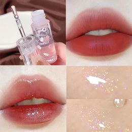 Lip Gloss 1PC Transparent Moisturising Sexy Shining Lips Waterproof Lasting Glass Oil Clear Glitter Primer Hydrating Plump