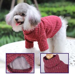 Sweaters Warm Dog Cat Sweater Clothes Knitted Pet Puppy Winter Clothing Costume Coat for Small Dogs Kitten Chihuahua French Bulldog Pug