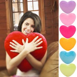 Pillow 15203040cm Soft Heart Shape Pillow Lover Decor Pillow Living Room Bedroom Decorative Throw Pillow Cotton Valentines Day Gift 230627