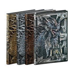 Notebooks 3d Threedimensional Dragon A5 Notebook European Retro Thickened Pu Emed Notepad Diary Business Gift Office Supplies