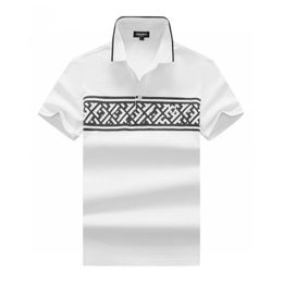 Desinger clothes mens polo shirt ff family luxury embroidery short sleeves tops turndown collar 100 cotton tee Classic Business men clothing shirts Asian size m xxxl