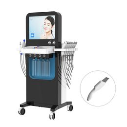 Professional 13 in 1 salon use Facial SPA Machine Microdermabrasion Hydro Peel hydra dermabrasion oxygen RF BIO Face Lifting Skin care Beauty equipment