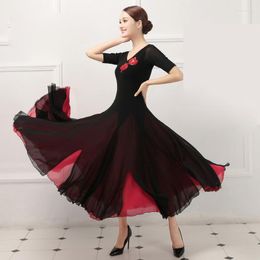 Stage Wear Ballroom Dance Dresses Women's Performance Modern Costumes Big Swing Waltz Clothes Dancewear