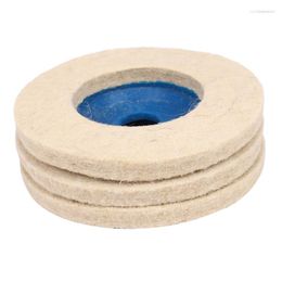 Vehicle Protectants 3Pcs 100Mm 4Inch Grinding Pad Wool Polishing Disc Abrasive Wheel Felt Buffer Set