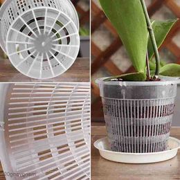 Planters Pots 1pcs Transparent Root Controlled Orchid Planting Pot With Stomata Plastic Flower Pot Home Garden Home Decor R230621