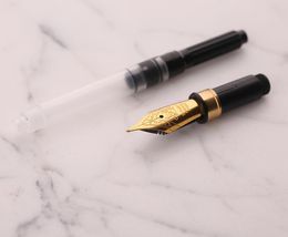 Pens New Moonman M300 Celluloid Oversize Fountain Pen Germany Schmidt Fine Nib 0.5mm Excellent Fashion Office Writing Gift Pen Set