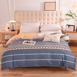 Bedding sets 100% Cotton Duvet Cover Printed Quilt Cover Fashionable AB Double-sided Design Bedding High-quality Soft Skin Friendly Fabric 230627