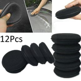 Vehicle Protectants 12 Pcs Car Foam Sponge Wax Applicator Round Polishing Waxing Supplies Detailing Cleaning Tools L2y4