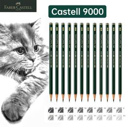 Pencils Faber Castel 16pcs Pencils Professional Sketch Pencil Pastel HB 2B 2H8B Drawing Pencil Set Standard Pencils School Art Supplies