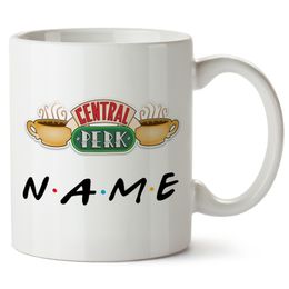 Mugs Personalised Friends Tv Show Central Perk Mug 11oz Ceramic Wholesale Coffee Cup Drop 230627