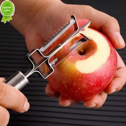 New Three In One New Creative Multi-function Stainless Steel Peeler Household Kitchen Tools Apple and Potato Peeling Knife
