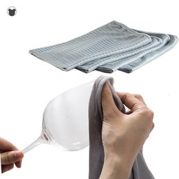 Cleaning Cloths 60*50cm Professional Red Wine Glass Cup Clreaning Cloth Tea Towel Dish Cleaning Towels Absorbent Tableware Dry Wipe Cloth Rags 230628