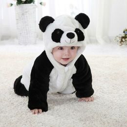 Rompers Cute Animal Panda Romper Long Sleeve Cotton born Baby Jumpsuit Cartoon Costume Clothing Clothes 230628