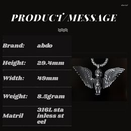 Pendant Necklaces Classic Angel Necklace Handmade Seraphim Pray Long Chain Neck For Men Women Jewelry Anniversary Gift WholesalePendant Gord